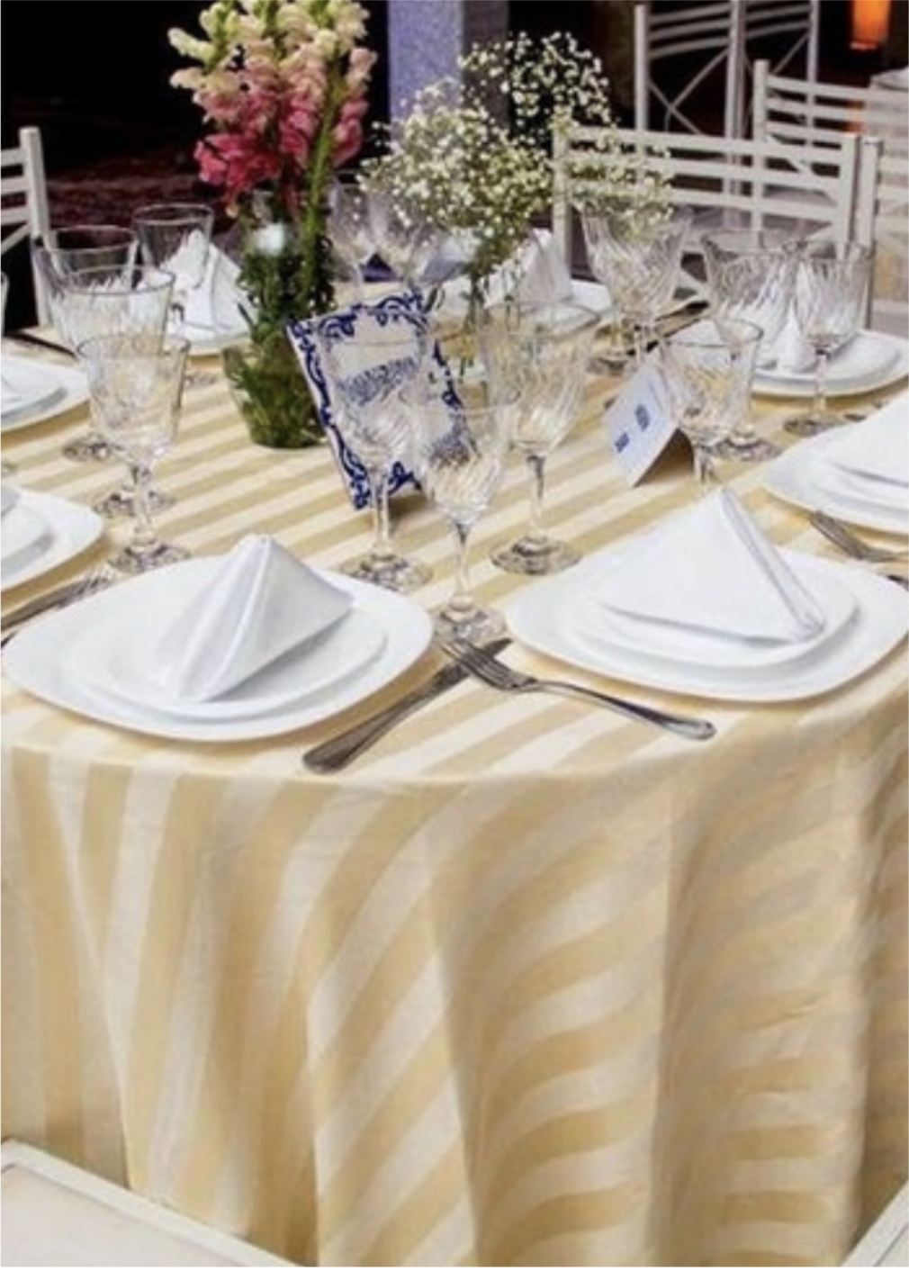 Toalha Creme Riscada